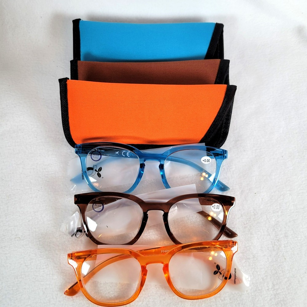 Hummingbird Womens Sedona Reading Glasses Set Road Trip Blue Light Readers +0.00